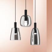 lampa forma design gomb bordazott fuggesztek led integralt foglalat szurke  geometrikus  csoport modern nappali etkezo.jpg